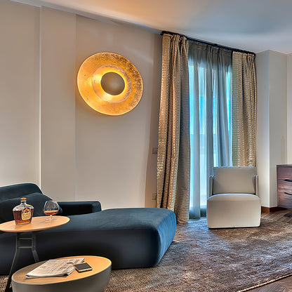 Machine Wall Lamp with LED Lighting - Modern Gold Design
