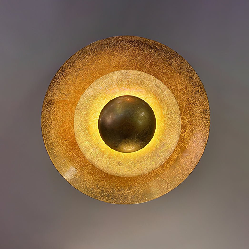 Machine Wall Lamp with LED Lighting - Modern Gold Design