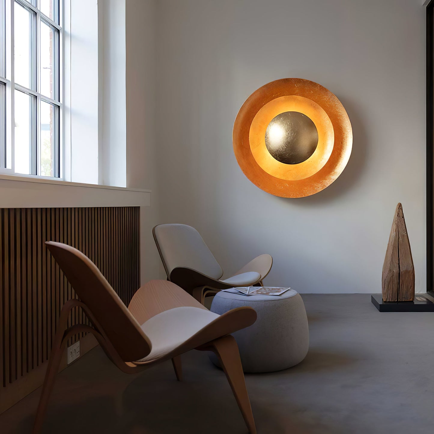 Machine Wall Lamp with LED Lighting - Modern Gold Design