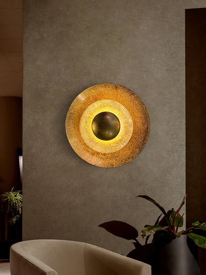 Machine Wall Lamp with LED Lighting - Modern Gold Design