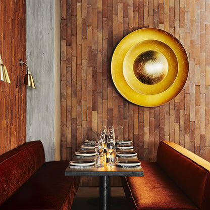Machine Wall Lamp with LED Lighting - Modern Gold Design