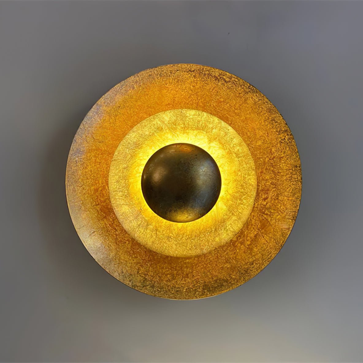 Machine Wall Lamp with LED Lighting - Modern Gold Design