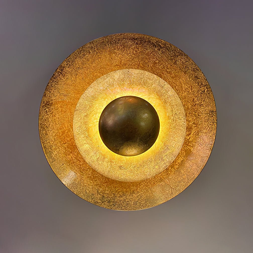 Machine Wall Lamp with LED Lighting - Modern Gold Design