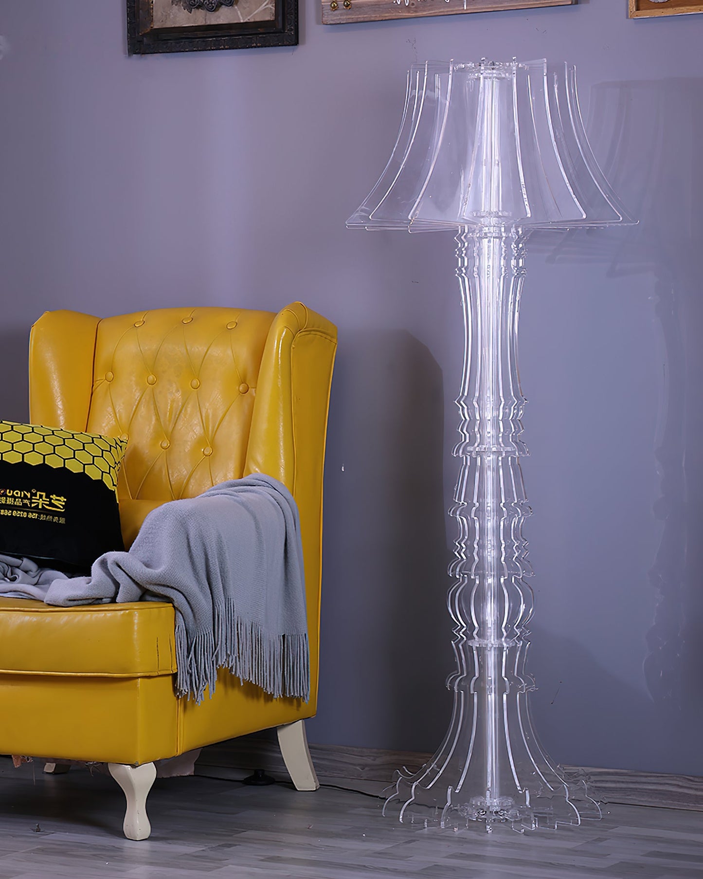 Josephine Table & Floor Lamp with Integrated LED Lighting