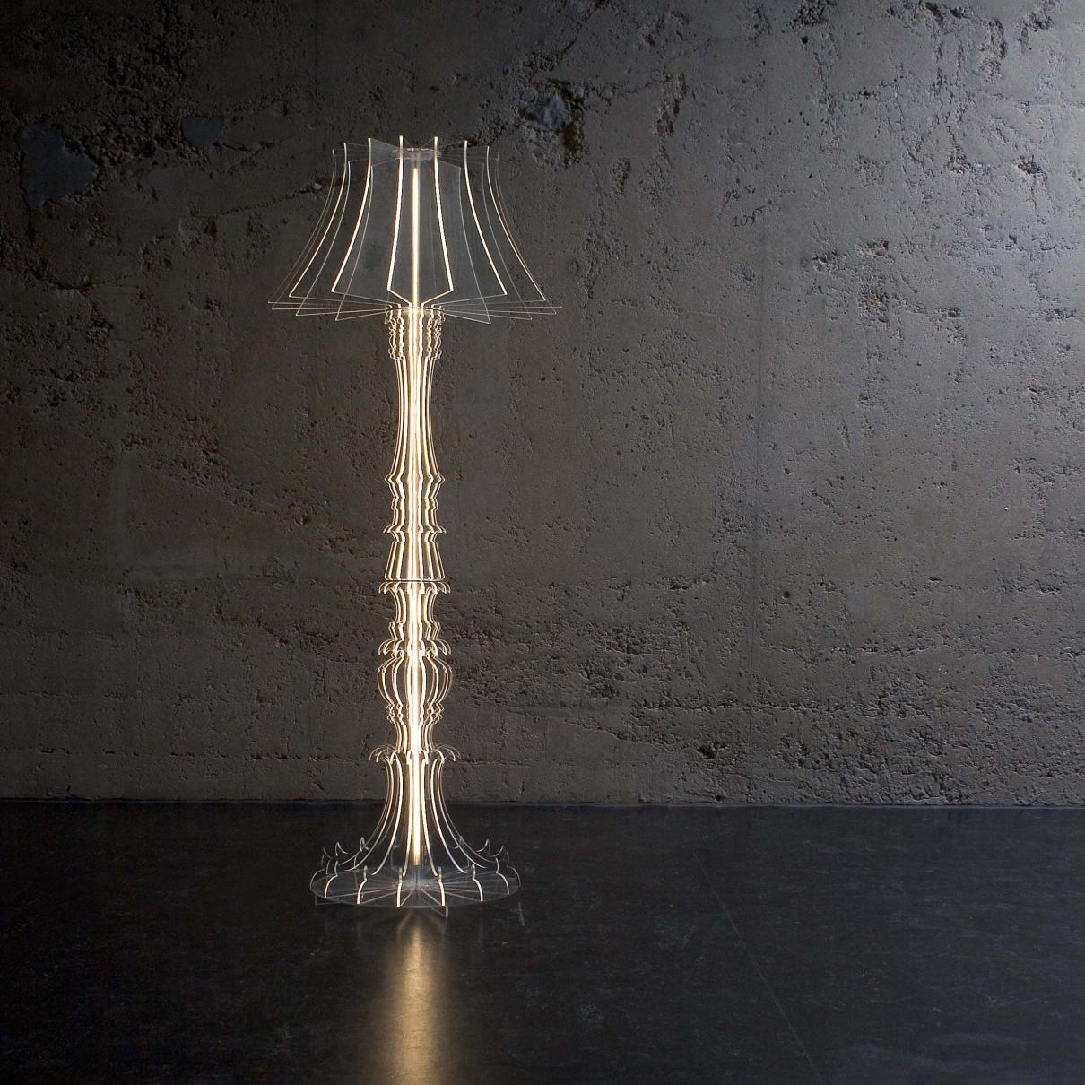 Josephine Table & Floor Lamp with Integrated LED Lighting