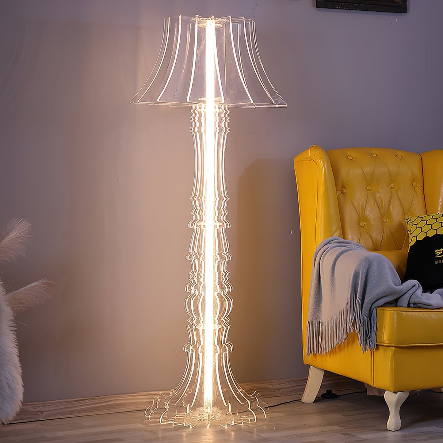 Josephine Table & Floor Lamp with Integrated LED Lighting