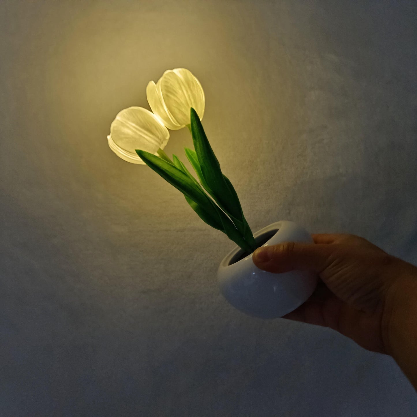 Modern Creative Simulation Tulip Peony LED Table Lamp