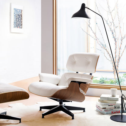 Mantis Arm Floor Lamp with LED, Adjustable Height, Black