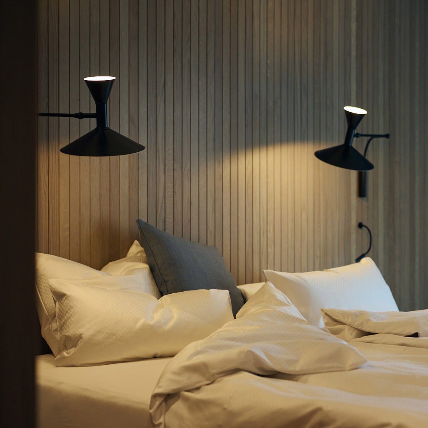 Marseille Plug-in Wall Light with Adjustable Arm and LED