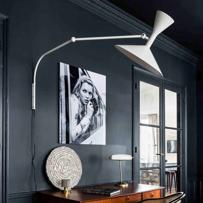 Marseille Plug-in Wall Light with Adjustable Arm and LED