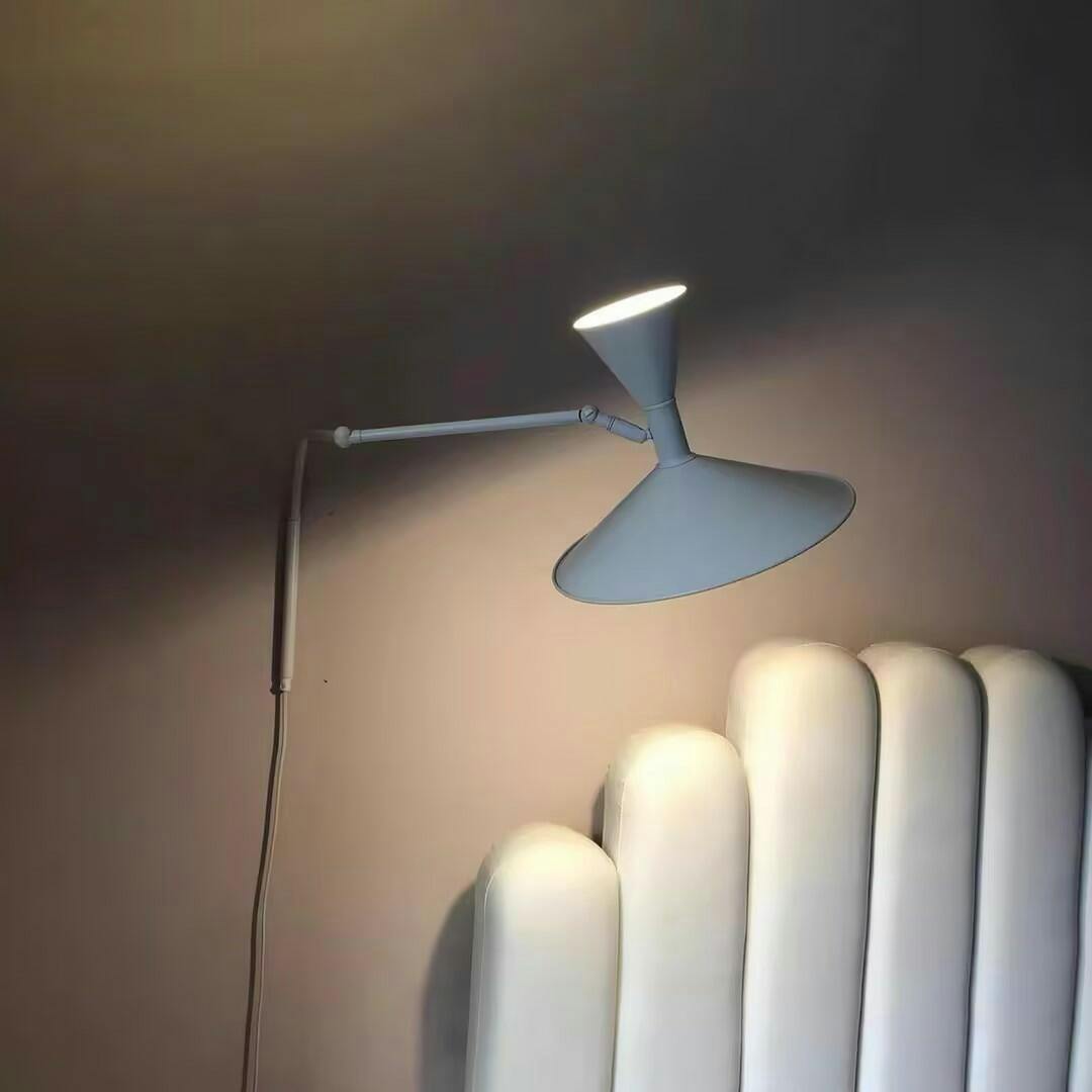 Marseille Plug-in Wall Light with Adjustable Arm and LED
