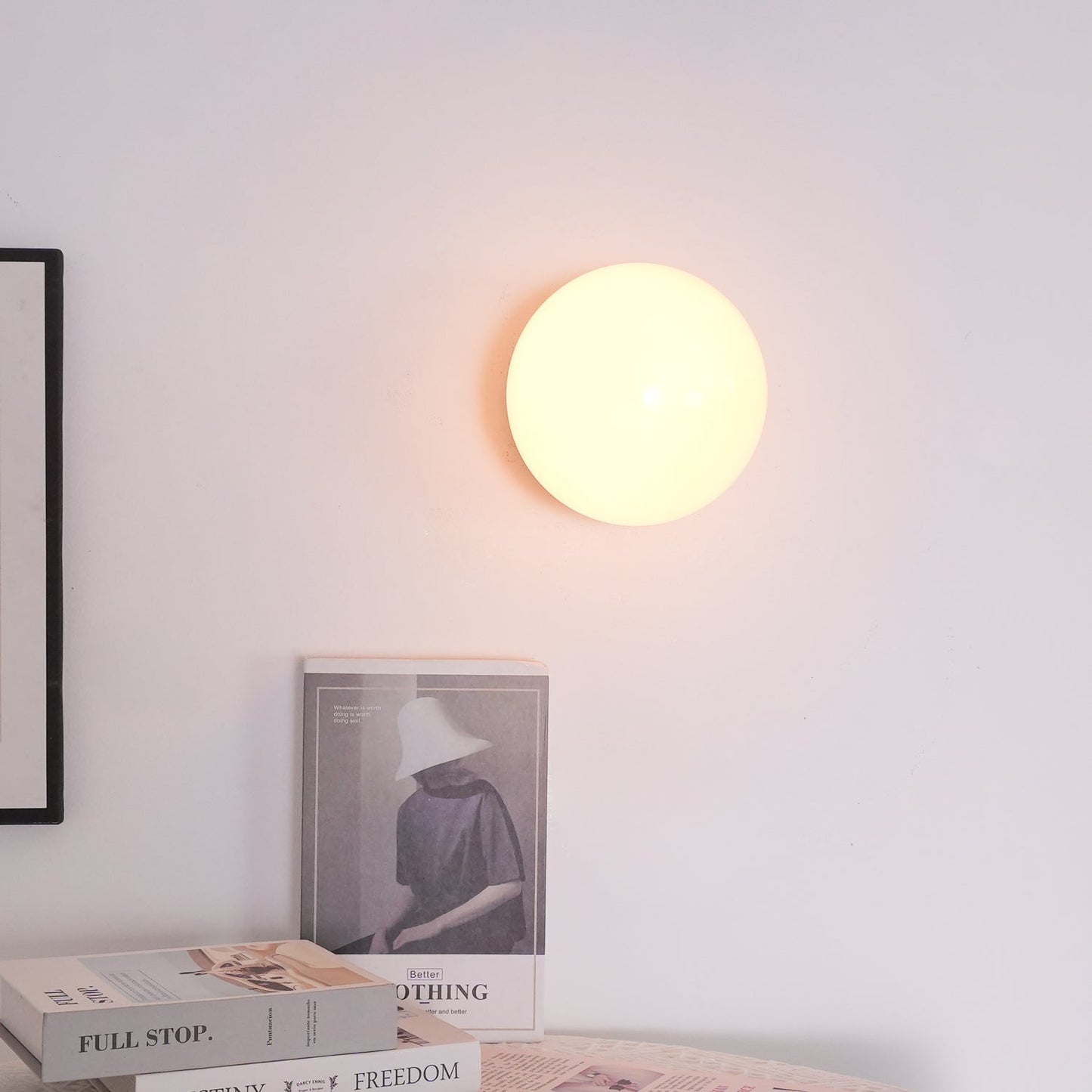 Marshmallow Sconces Pink Glass LED Wall/Ceiling Light