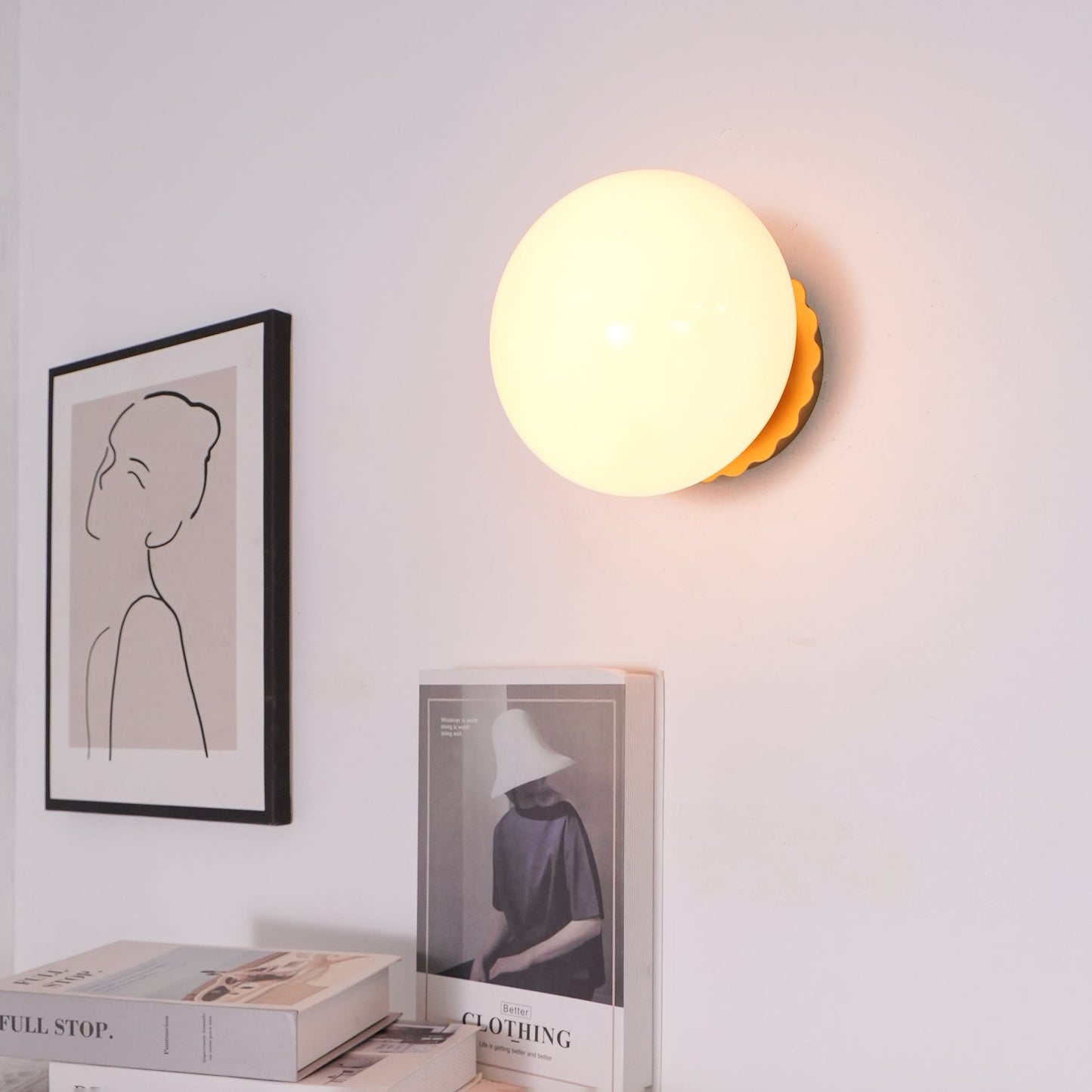Marshmallow Sconces Pink Glass LED Wall/Ceiling Light