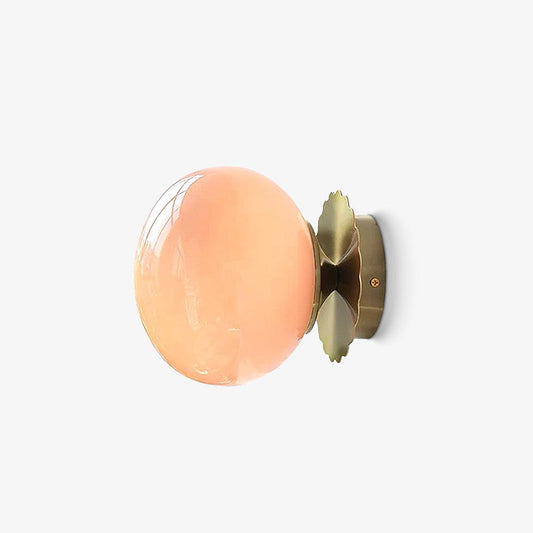 Marshmallow Sconces Pink Glass LED Wall/Ceiling Light