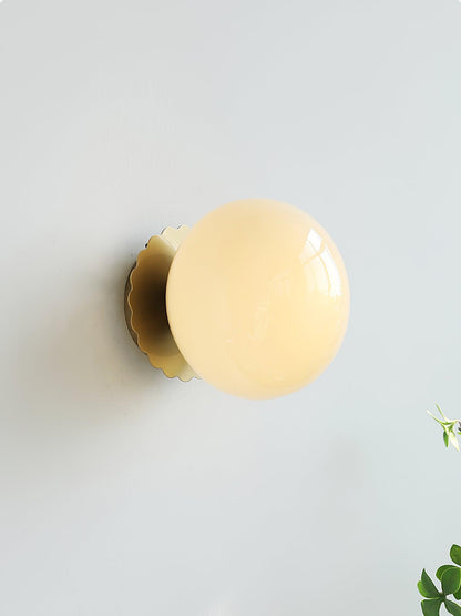 Marshmallow Sconces Pink Glass LED Wall/Ceiling Light