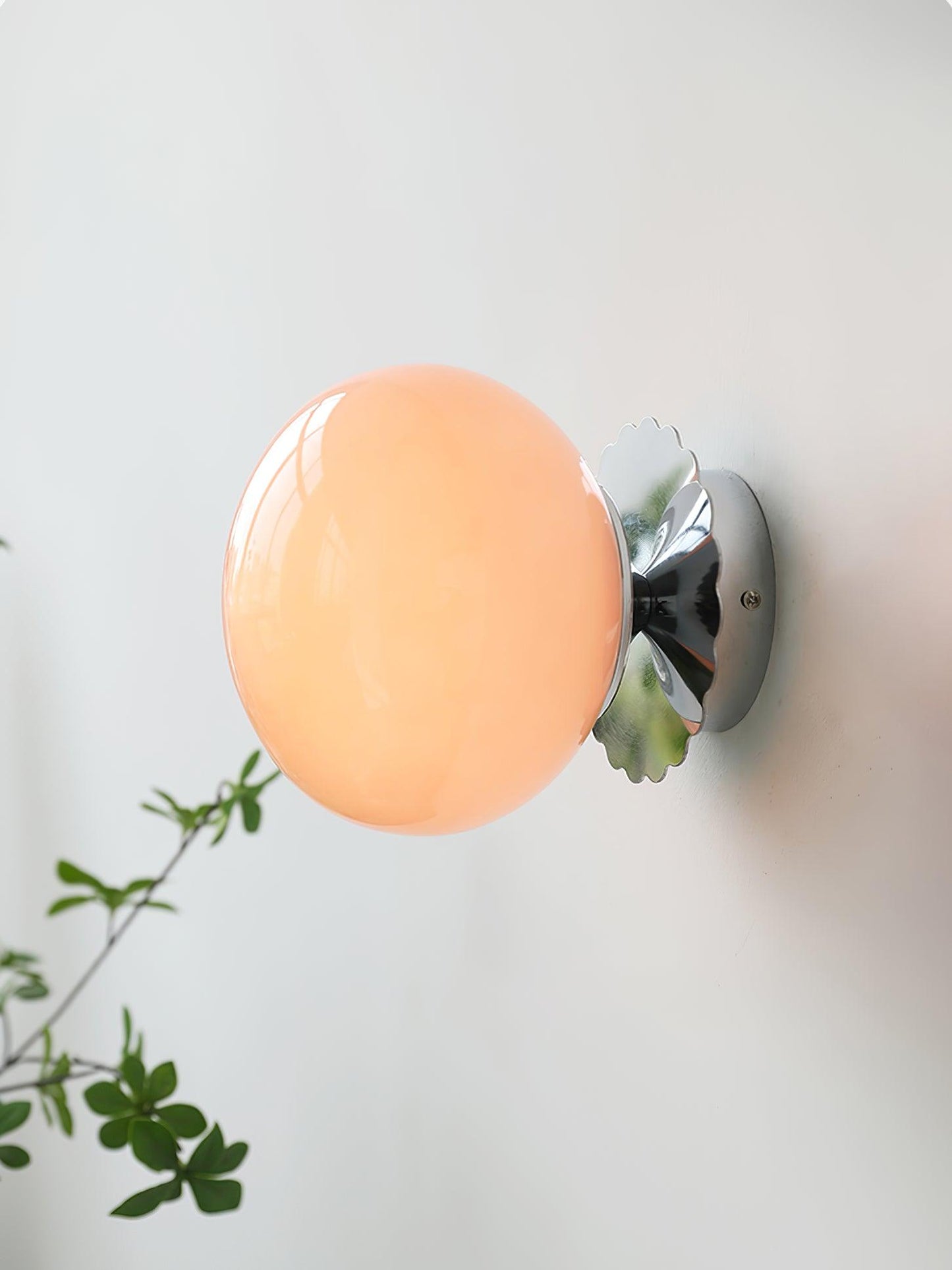 Marshmallow Sconces Pink Glass LED Wall/Ceiling Light