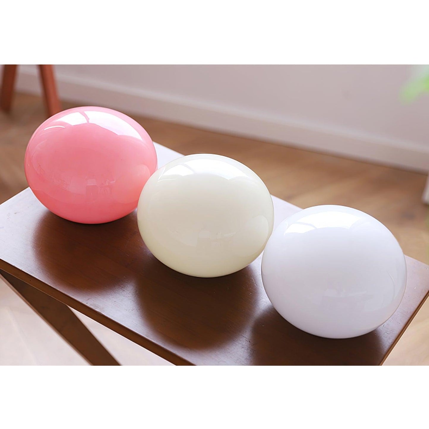 Marshmallow Sconces Pink Glass LED Wall/Ceiling Light