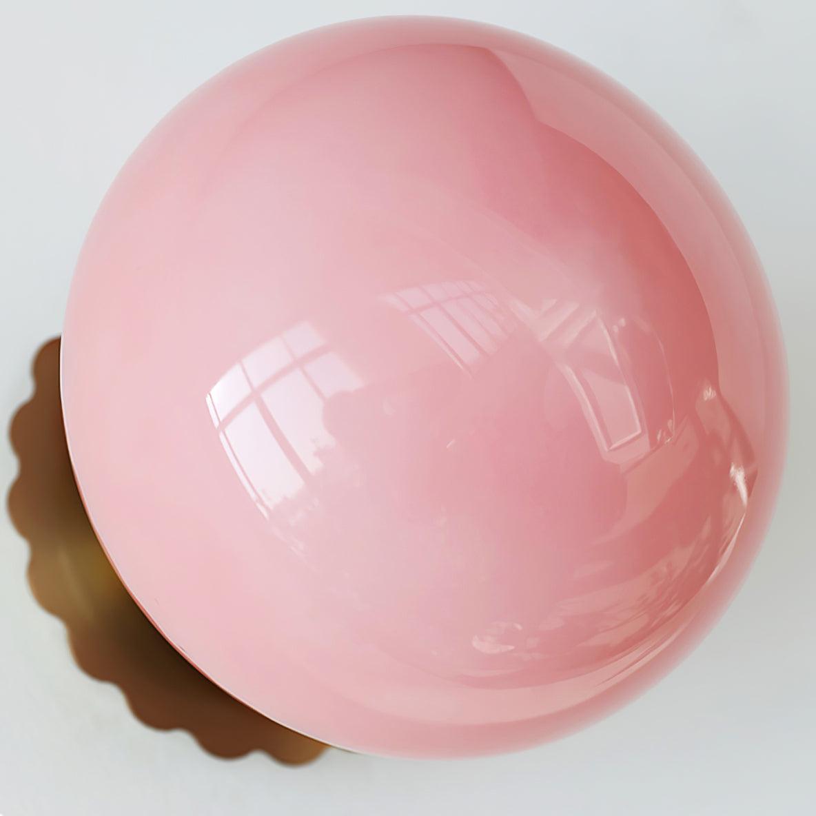 Marshmallow Sconces Pink Glass LED Wall/Ceiling Light