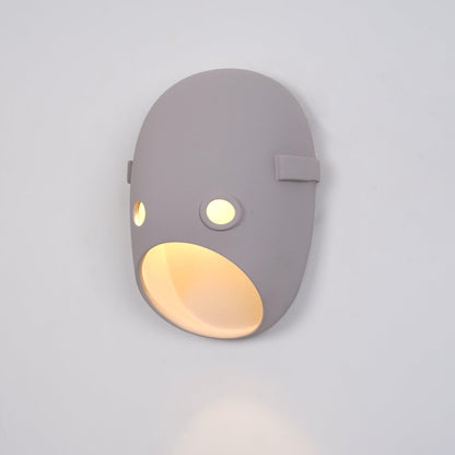 Mask Wall Light - LED Indoor Decorative Light Fixture Set of 2