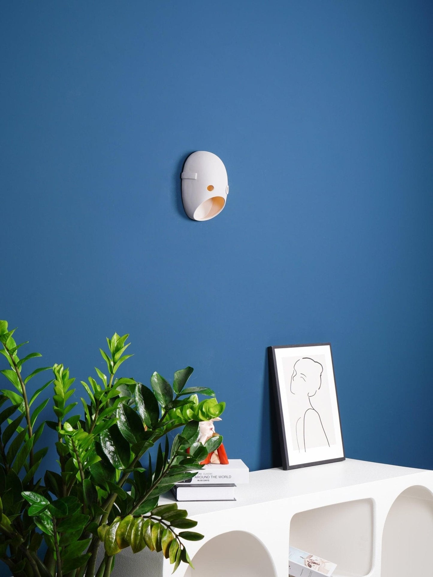 Mask Wall Light - LED Indoor Decorative Light Fixture Set of 2