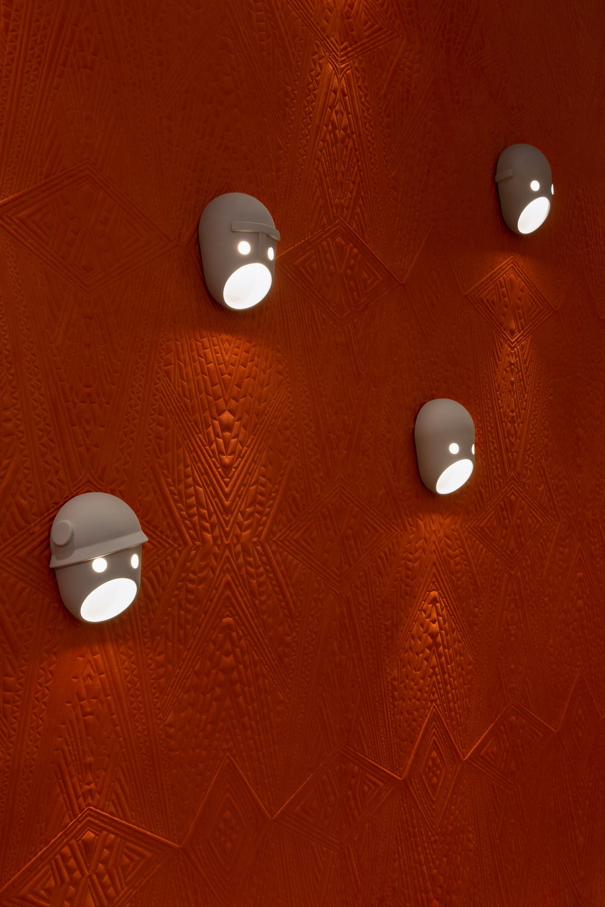 Mask Wall Light - LED Indoor Decorative Light Fixture Set of 2