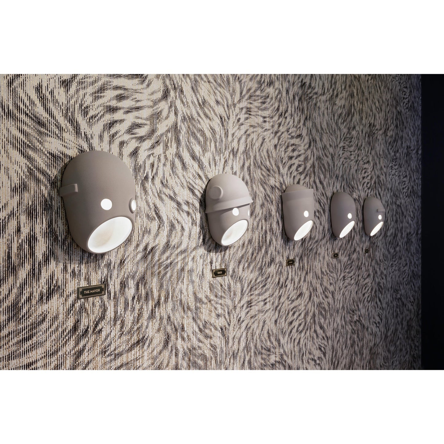 Mask Wall Light - LED Indoor Decorative Light Fixture Set of 2