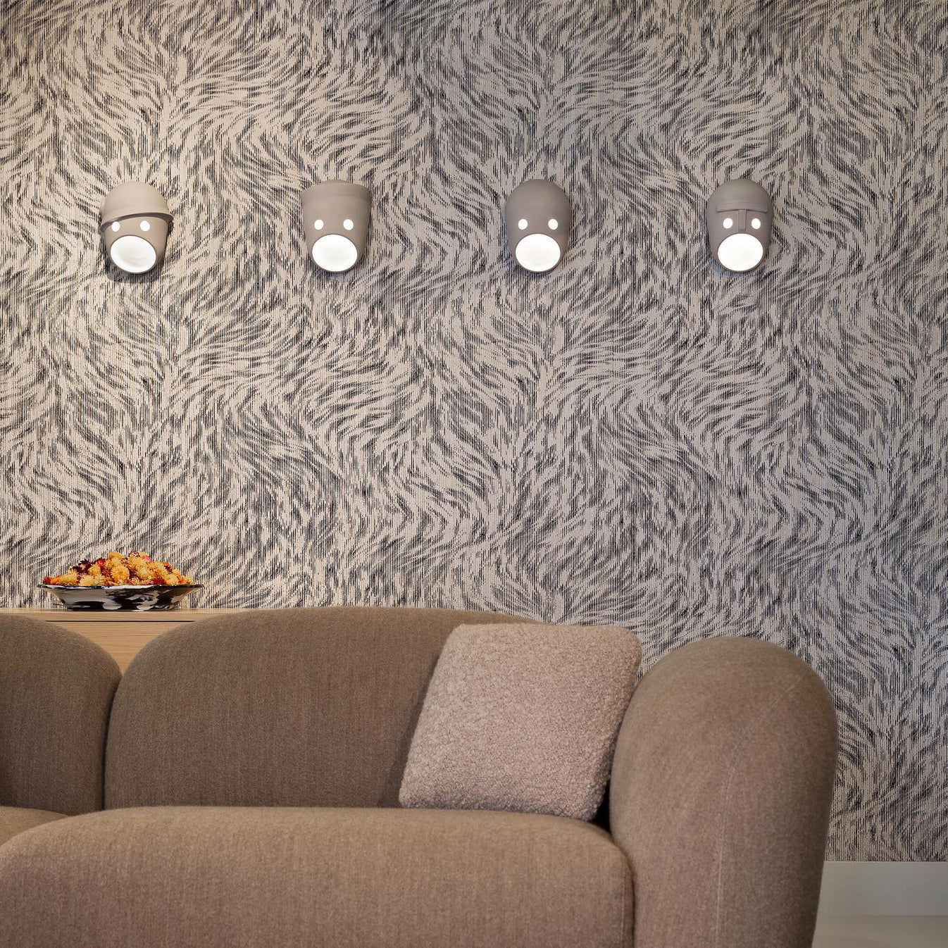 Mask Wall Light - LED Indoor Decorative Light Fixture Set of 2