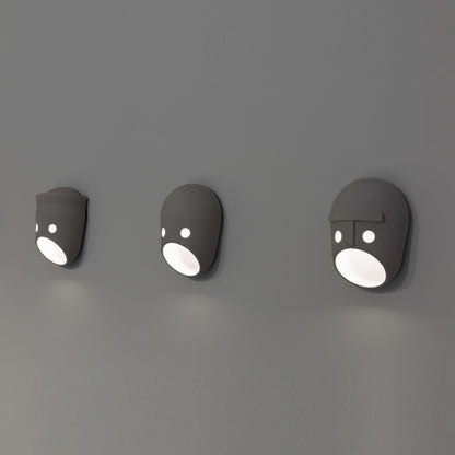 Mask Wall Light - LED Indoor Decorative Light Fixture Set of 2