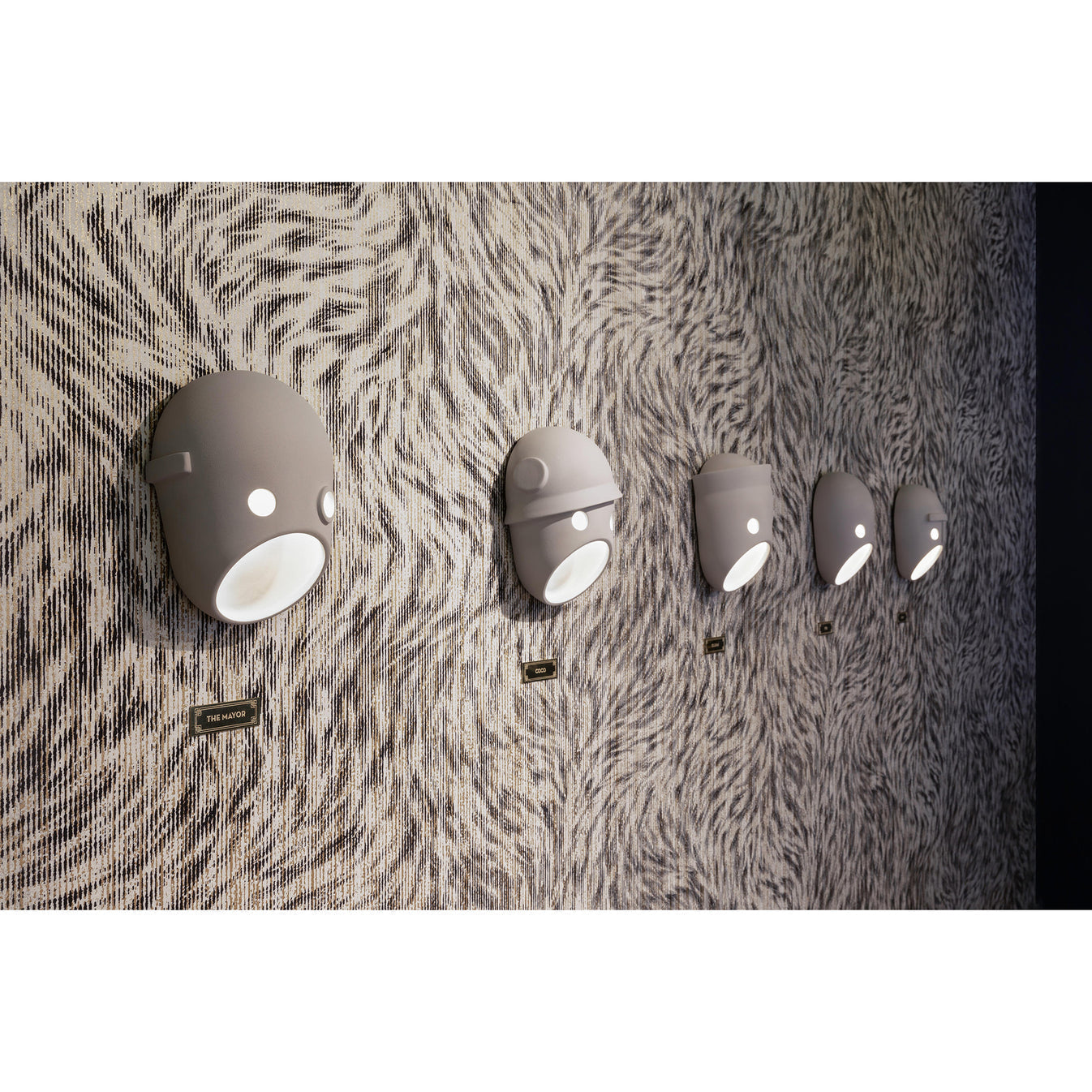 Mask Wall Light - LED Indoor Decorative Light Fixture Set of 2