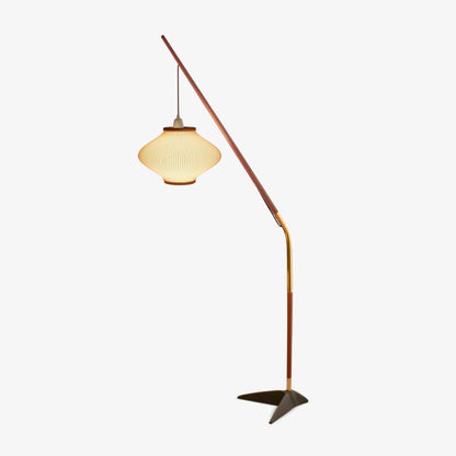 Matsusu Floor Lamp LED Brass Ash Wood Indoor Lighting
