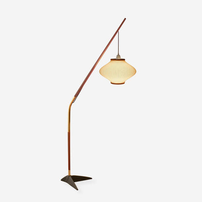 Matsusu Floor Lamp LED Brass Ash Wood Indoor Lighting