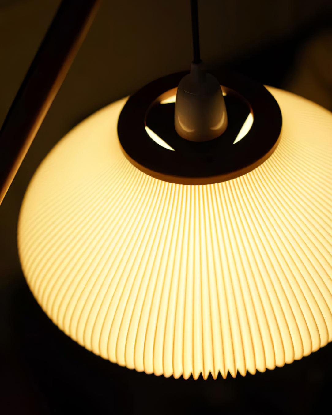 Matsusu Floor Lamp LED Brass Ash Wood Indoor Lighting