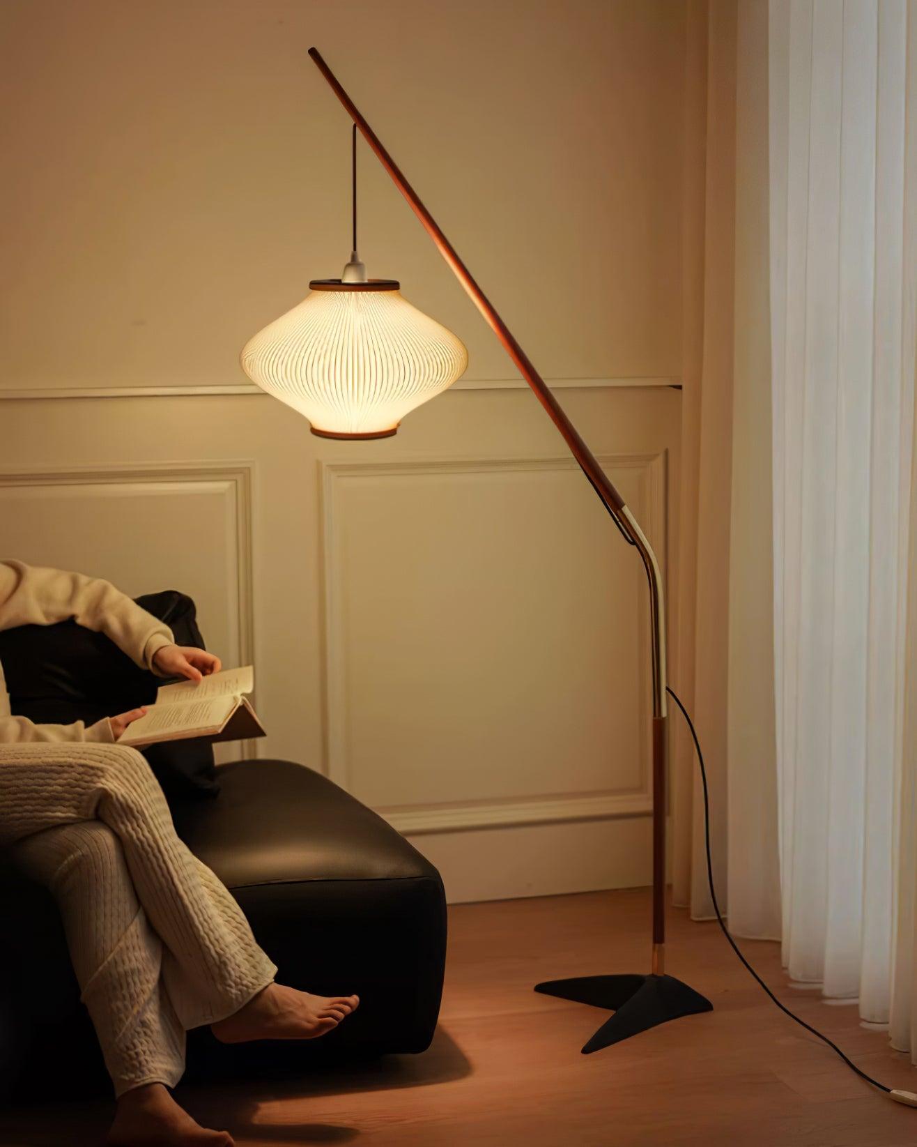 Matsusu Floor Lamp LED Brass Ash Wood Indoor Lighting