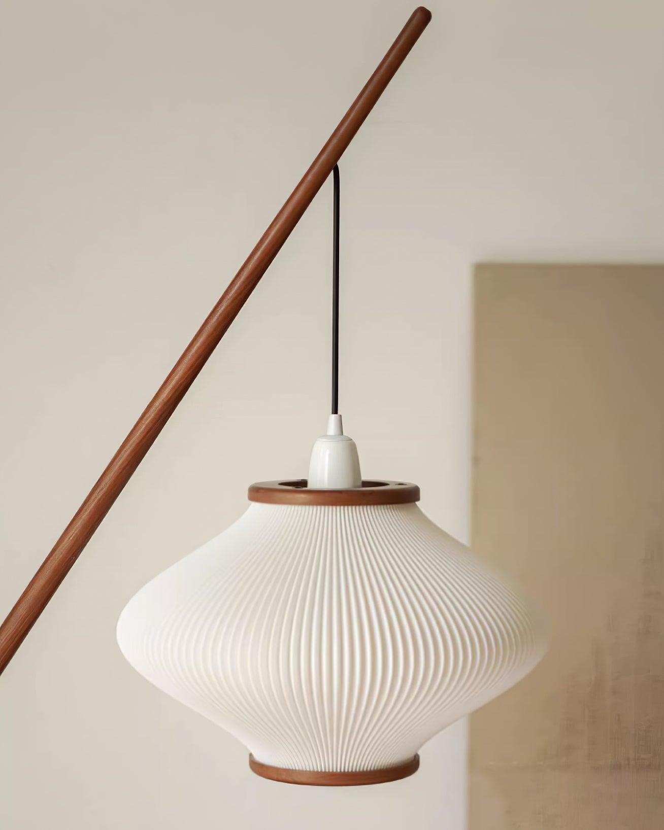 Matsusu Floor Lamp LED Brass Ash Wood Indoor Lighting