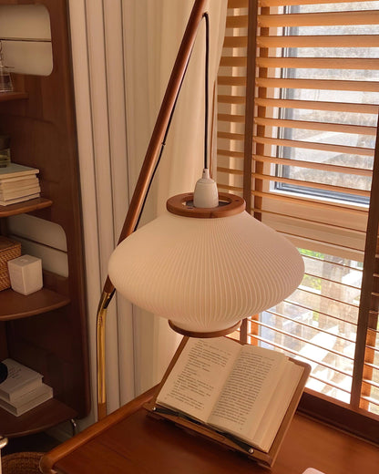 Matsusu Floor Lamp LED Brass Ash Wood Indoor Lighting