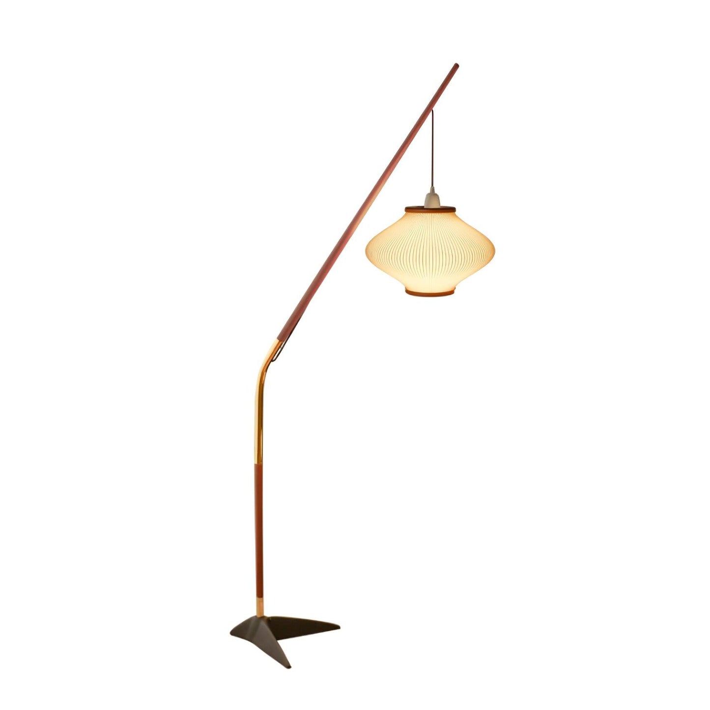 Matsusu Floor Lamp LED Brass Ash Wood Indoor Lighting