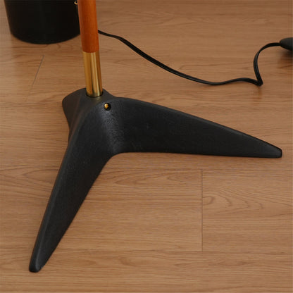 Matsusu Floor Lamp LED Brass Ash Wood Indoor Lighting