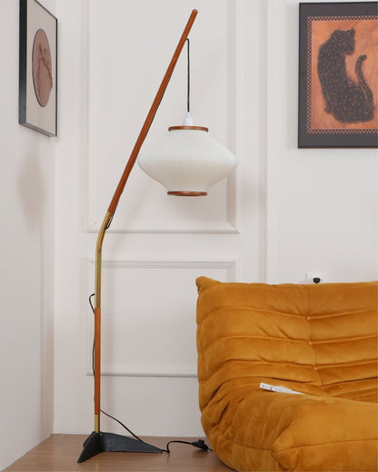 Matsusu Floor Lamp LED Brass Ash Wood Indoor Lighting