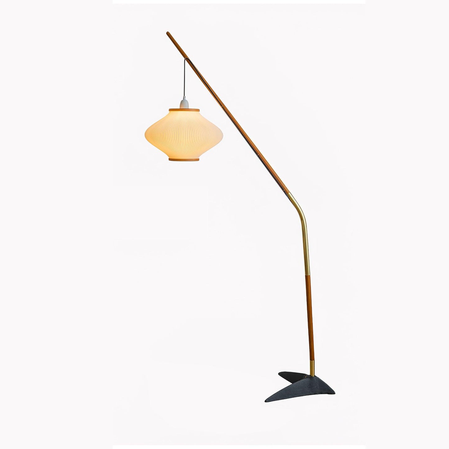 Matsusu Floor Lamp LED Brass Ash Wood Indoor Lighting