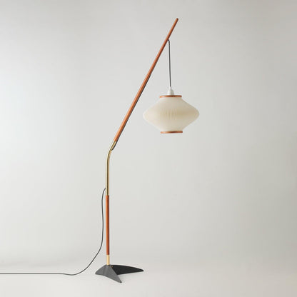 Matsusu Floor Lamp LED Brass Ash Wood Indoor Lighting