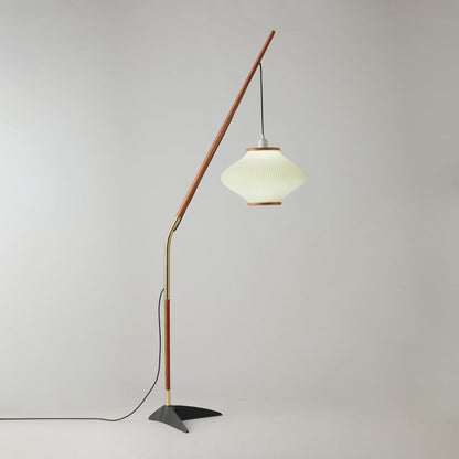 Matsusu Floor Lamp LED Brass Ash Wood Indoor Lighting