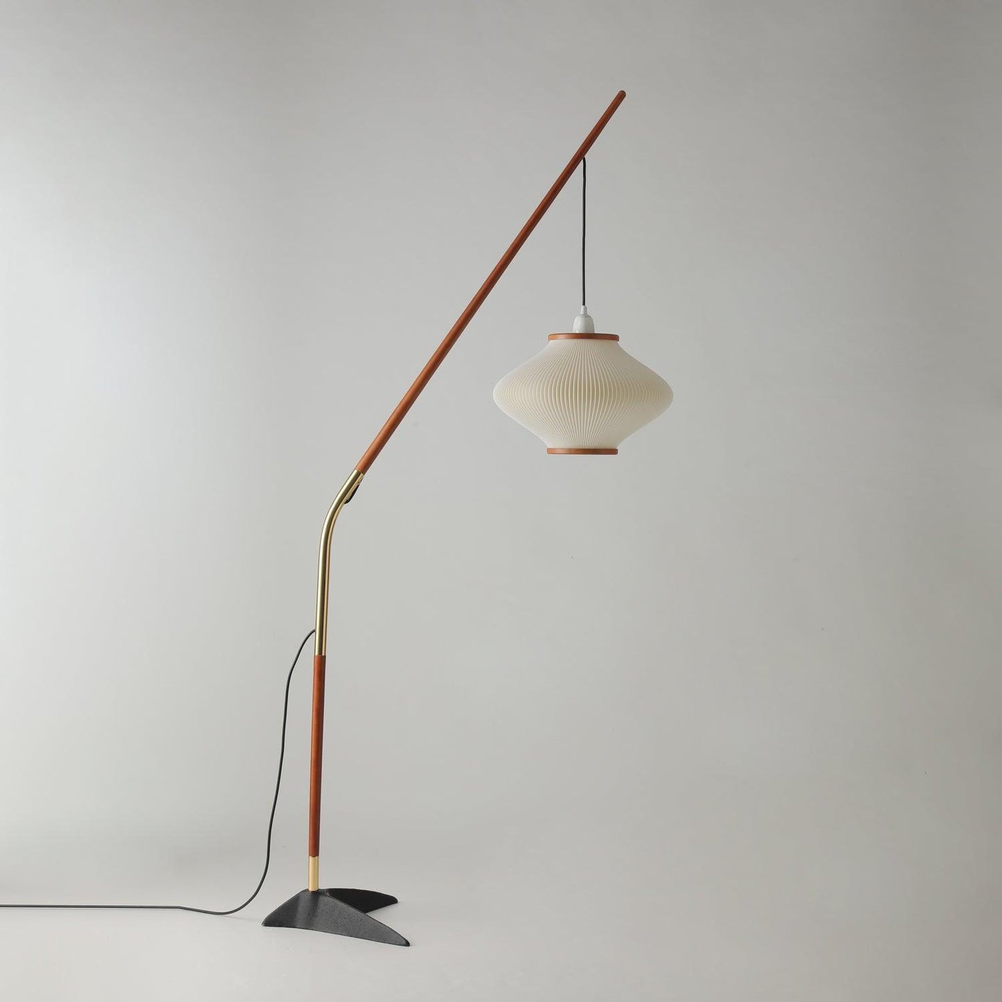 Matsusu Floor Lamp LED Brass Ash Wood Indoor Lighting