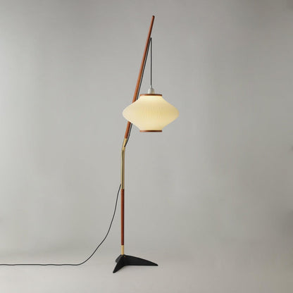 Matsusu Floor Lamp LED Brass Ash Wood Indoor Lighting