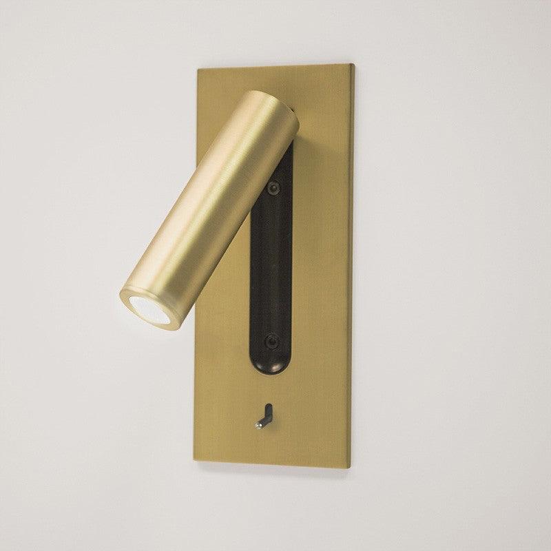 Folded Back Bedside Wall Lamp with LED Light and Switch