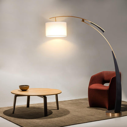 Matterhorn Arc Floor Lamp - LED Indoor Lighting Black Gold
