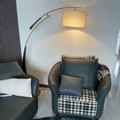 Matterhorn Arc Floor Lamp - LED Indoor Lighting Black Gold