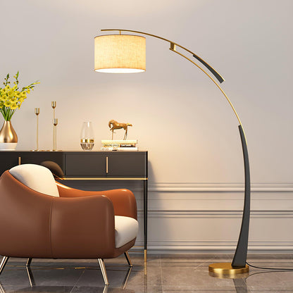 Matterhorn Arc Floor Lamp - LED Indoor Lighting Black Gold