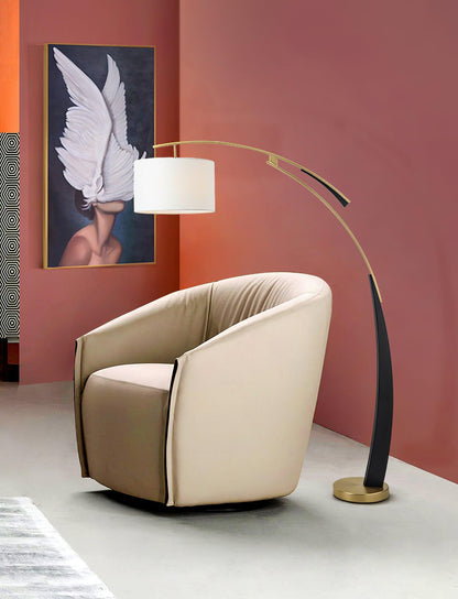 Matterhorn Arc Floor Lamp - LED Indoor Lighting Black Gold