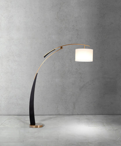 Matterhorn Arc Floor Lamp - LED Indoor Lighting Black Gold