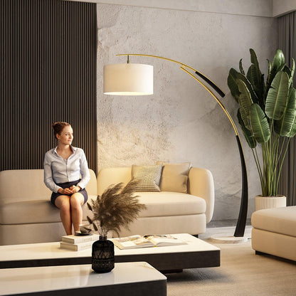 Matterhorn Arc Floor Lamp - LED Indoor Lighting Black Gold